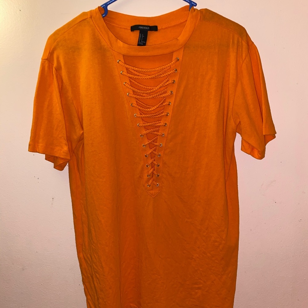 Orange Stringed Forever 21 Shirt